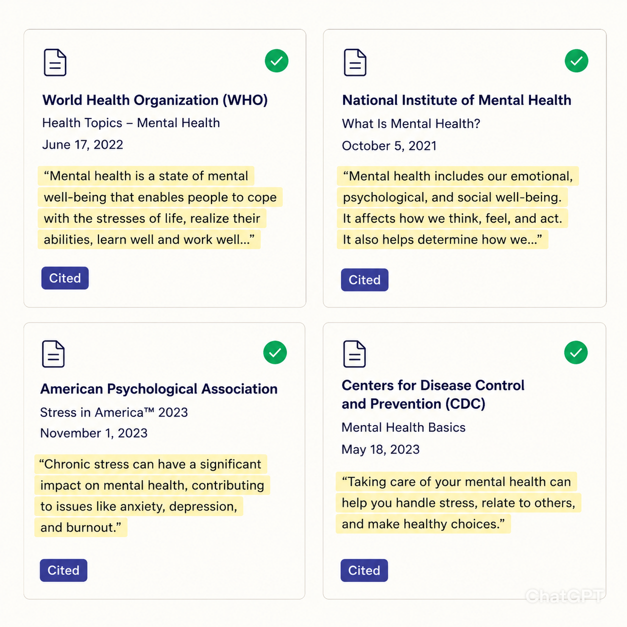 Lumen source panel showing cited passages with document provenance